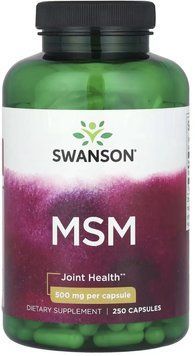 Swanson MSM 500mg - 250 Capsules 1456821 фото