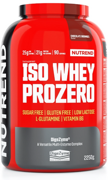 Протеїн Nutrend Iso Whey ProZero 2250 g/90 servings/chocolate brownies 1101886 фото