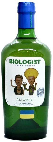 Вино Biologist Аліготе 2020 нефільтроване біле сухе 0.75 л (BLG4820212230264) 1073649 фото