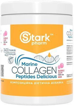 Stark Pharm Marine Collagen Peptides Delicious - 340g Buble Gum 1458003 фото