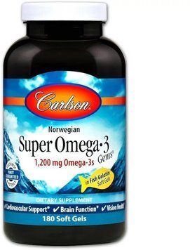 Carlson Labs Norwegian Super Omega-3 Gems 180 Soft Gels Норвежские таблетки супер омега-3 533252 фото