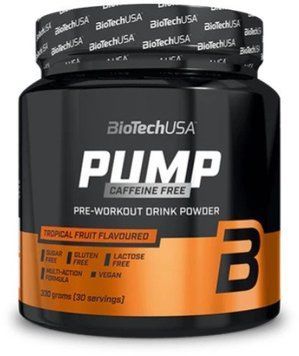 Комплекс для тренування BiotechUSA Pump Caffeine free 330 g / 30 servings / Tropical fruit 1000377 фото