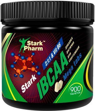 Амінокислота для спорту Stark Pharm IBCAA 2-1-1 + Vitamin B6 900 tablets 896248 фото