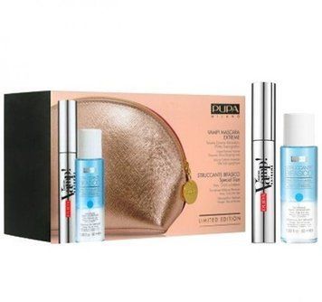 Pupa Набір Vamp! Тушь Mascara VAMP! Extreme №010 12 ml + засіб для зняття макіяжу 50 ml + косметичка 1090994 фото
