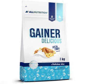 Гейнер All Nutrition Gainer Delicious 1000 g / 10 servings / Peanut Butter 663776 фото