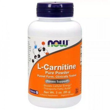 NOW Foods L-Carnitine L-карнитин 85 г 774978 фото