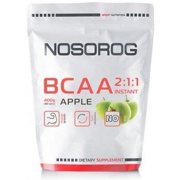 Амінокислота для спорту Nosorog Nutrition BCAA 2:1:1 400 g / 72 servings / Apple 912595 фото