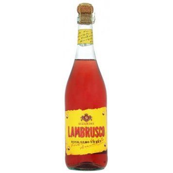 Вино ігристе Sizarini Lambrusco, рожеве напівсолодке, 0.75л 8% (DIS8004810693485) 1179265 фото