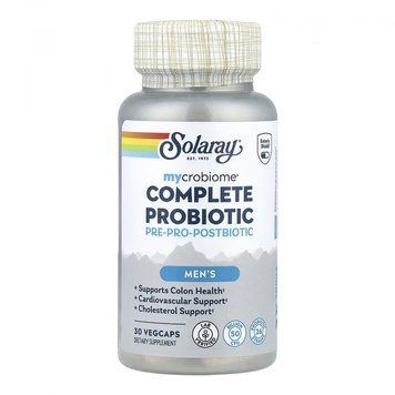 Solaray Complete Probiotic Men's - 30 vcaps 1472087 фото
