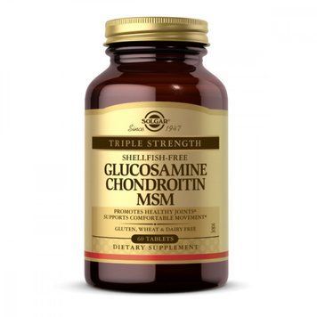 Solgar Triple Strength Glucosamine Chondroitin Msm - 60 tabs 1471801 фото