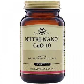 Solgar Nutri-Nano CoQ-10 Солгар Коензим Q10 Нутри-нано 50 гелевих капсул 498685 фото