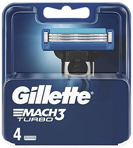 Gillette Mach3 Turbo Сменные картриджи для бритья 4 шт 1325222 фото