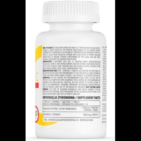 OstroVit Vitamin C Витамин C 110 таблеток 1072900 фото