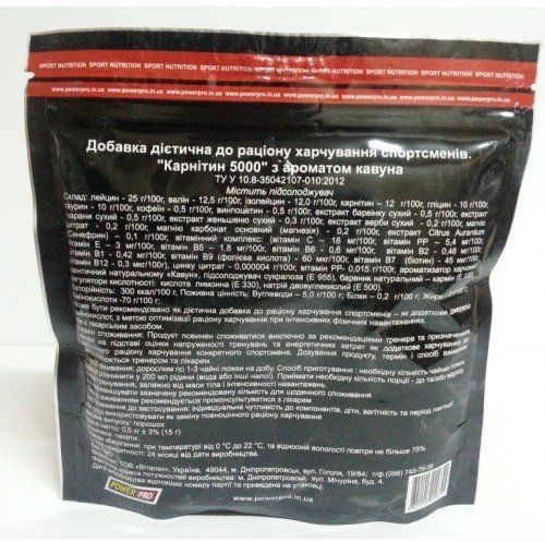 Жиросжигатель Power Pro Carnitine 5000 500 g (100 servings) Кавун 384100 фото