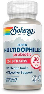 Solaray Super Multidophilus 24 Strain Probiotic 30 Billion Cfu - 60 vcaps 1481390 фото