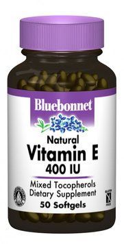 Bluebonnet Nutrition Natural Vitamin E 400IU 50 caps 490508 фото