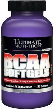 Амінокислота для спорту Ultimate Nutrition BCAA Softgels 500 Mg 180 caps 391033 фото