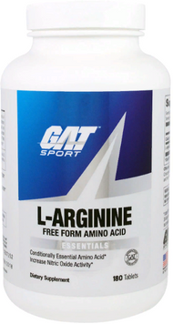 Амінокислота для спорту GAT L-Arginine 180 tablets 816769 фото