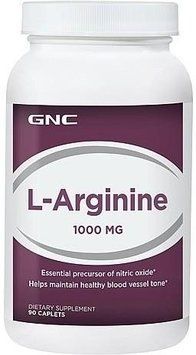 Амінокислота для спорту GNC L-Arginine 1000 mg 90 caps 380295 фото