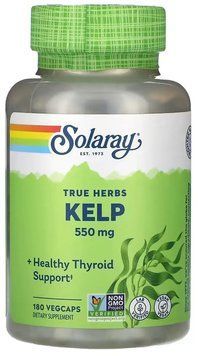 Solaray Kelp 550mg - 180 Veg Capsules 1452767 фото