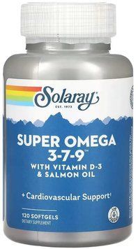 Solaray Super Omega 3-7-9 - 120 softgels 1452605 фото