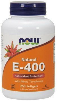 NOW Foods Vitamin E-400 IU MT Softgels 250 caps 416731 фото
