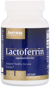 Jarrow Formulas Lactoferrin 250 mg 60 Caps (JRW-21011) 587489 фото