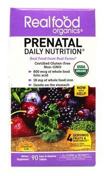 Country Life Prental Daily Nutrition 90 tabs Органические мультивитамины для беременных 488806 фото