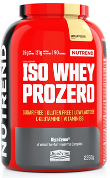 Протеїн Nutrend Iso Whey ProZero 2250 g / 90 servings / vanilla pudding 1101890 фото