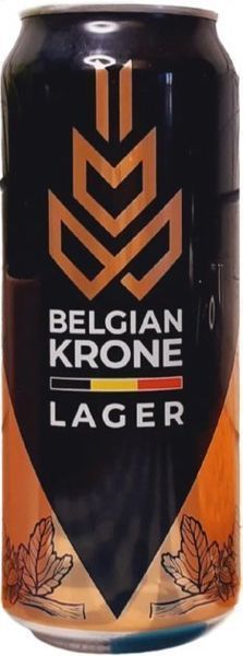 Пиво світле Belgian Krone Lager з/б 5.4% 0.5л (PLK5411616007782) 986765 фото