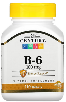21st Century Vitamin B6 Вітамін B6 110 таблеток 1043981 фото