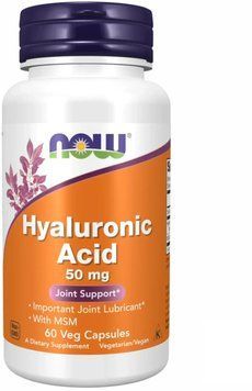 Now Foods Hyaluronic Acid 50 mg - 60vcaps 1449286 фото
