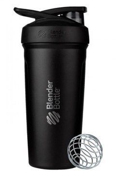 Шейкер Blender Bottle Strada Stainless Steel 710 ml Black 1039957 фото