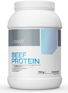 Протеин OstroVit Beef Protein 700 g / 23 servings / strawberry 1113993 фото