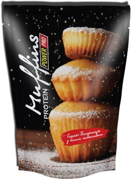 Power Pro Muffins Protein 600 g /12 servings/ Клубника с белым шоколадом 386714 фото