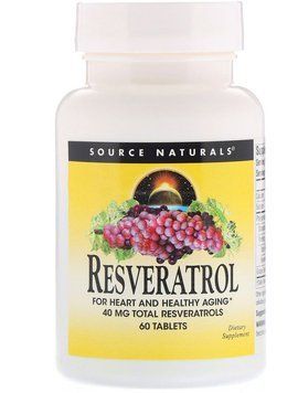 Source Naturals Resveratrol, 60 Tab 417634 фото