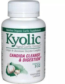 Kyolic Aged Garlic Extract Cleanse & Digestion Formula 102 Екстракт часнику для поліпшення травлення 100 капсул 1117864 фото