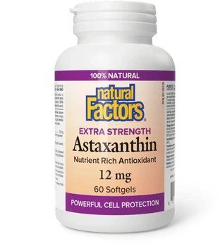 Natural Factors Astaxanthin 12mg - 60 softgels 1455978 фото
