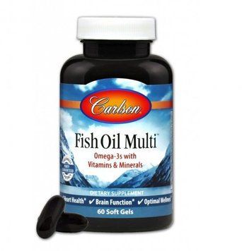 Carlson Labs Multi + Omega-3 Мультивитамины с Омега-3 60 гелевых капсул 1117574 фото