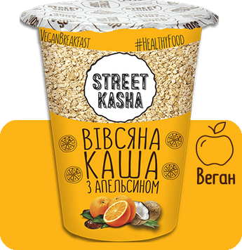 Каша Street Kasha Овсяная с апельсином стакан 50 г (4820201770122) 1342533 фото