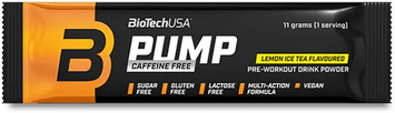 Комплекс до тренировки BiotechUSA Pump Caffeine free 11 g / 1 serving / Ice tea-lemon 1017376 фото