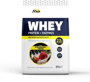 Протеїн FitWin Whey - 900g Strawberry Cream 1459738 фото