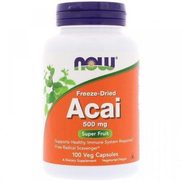 NOW Foods Acai 500 mg 100 caps 414062 фото