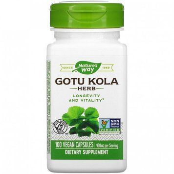 Nature's Way Gotu Kola Herb 950 mg Центелла Азиатская 100 вегакапсул 935100 фото