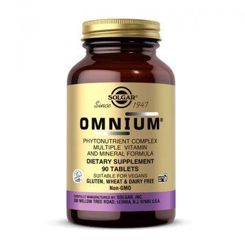 Solgar Omnium Phytonutrient Complex Multiple Vitamin & Mineral Formula - 90 tabs 1471807 фото