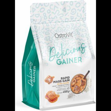 Гейнер OstroVit Delicious GAINER 4500 g / 45 servings / salted caramel 1073995 фото