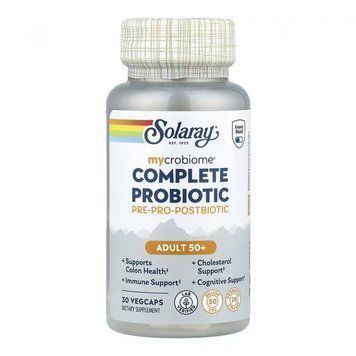 Solaray Complete Probiotic Adult 50+ - 30 vcaps 1472088 фото