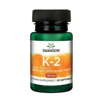 Swanson Ultra Natural Vitamin K2 100 mcg Вітамін К2 30 гелевих капсул 776356 фото