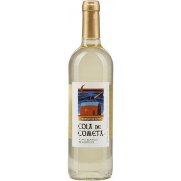 Вино Cola de Cometa, белое полусладкое, 0.75л 10.5% (DIS8410702056694) 1179242 фото