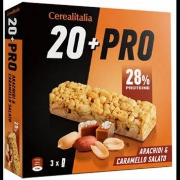 Батончик Cerealitalia зерновий 20+pro арахіс та солона карамель 114 г (8010121010675) 1206549 фото